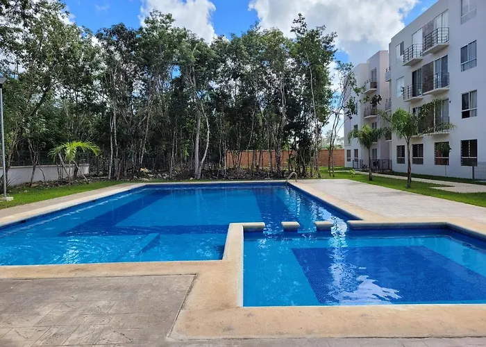 Apartment New 3 Bedrooms 2 Bathrooms Fully Equipped At ! Playa del Carmen